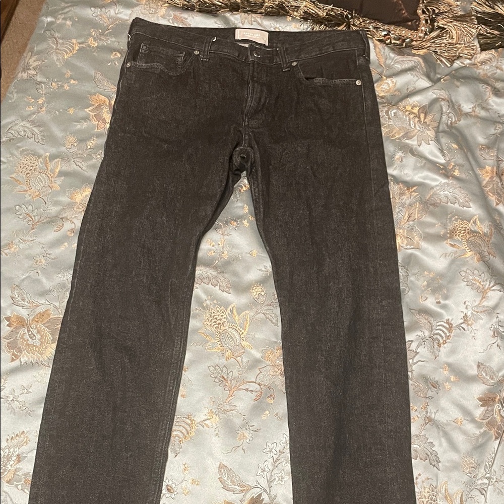 Everlane Black Selvedge Slim Fit Jeans